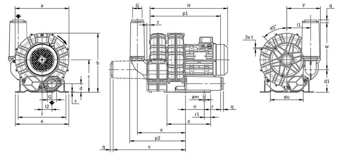 Габаритные размеры (чертеж) FPZ SCL K06 TD 5.5
